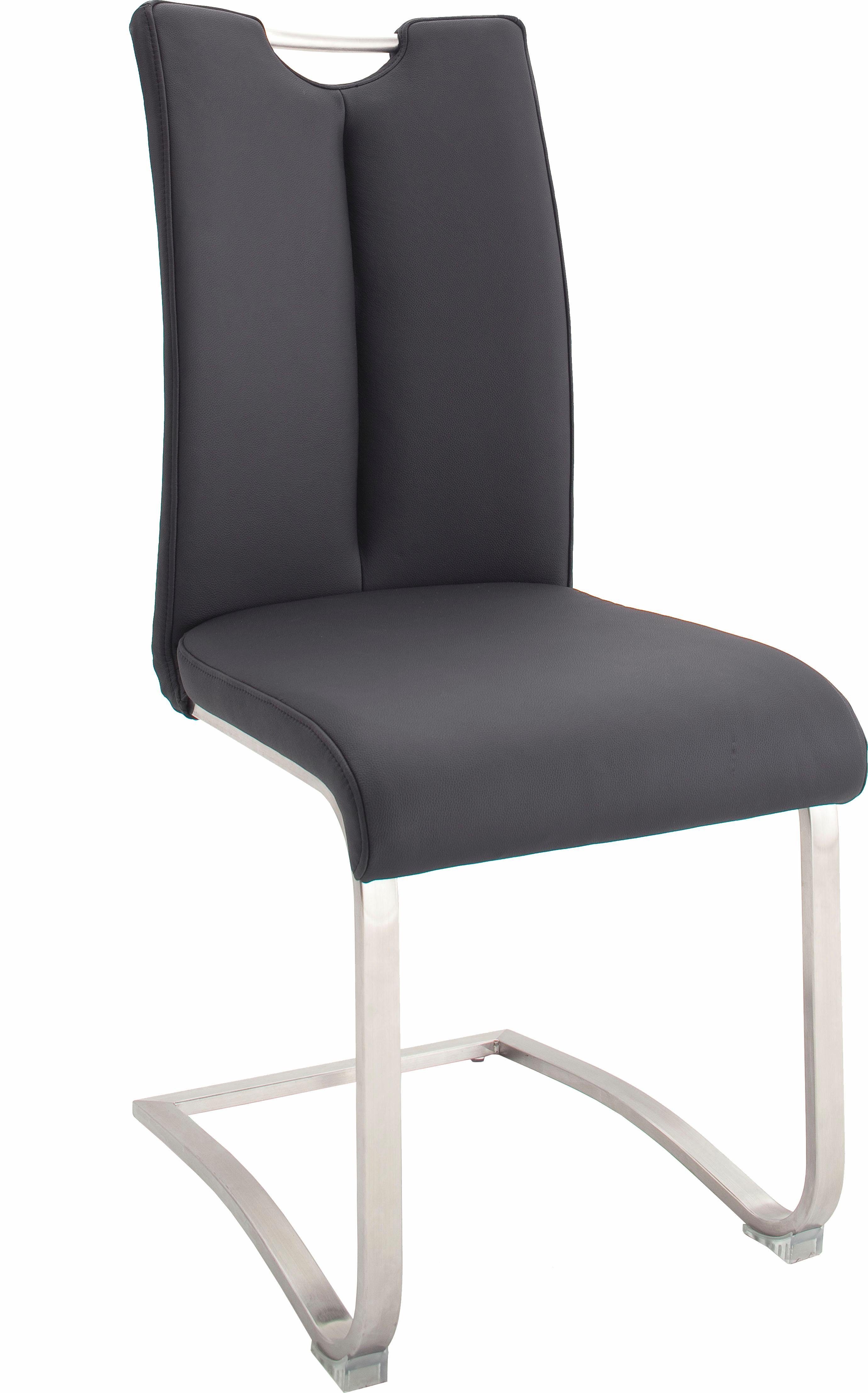 MCA furniture Freischwinger Artos (Set, 2 St), Stuhl mit Echtlederbezug, bis 140 Kg belastbar