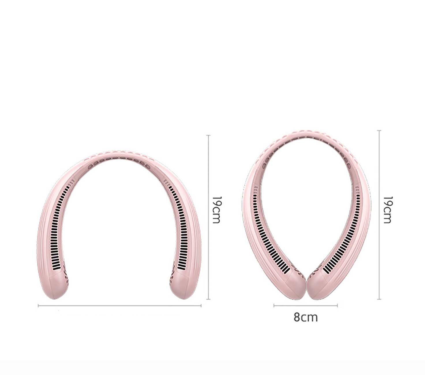 aikidio Handfächer Neuer leiser, wiederaufladbarer USB-Ventilator mit hängendem Hals