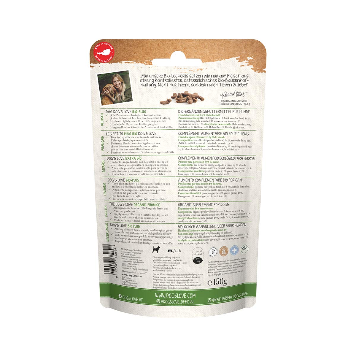 DOG'S LOVE BIO BITES Geflügel 150g günstig kaufen bei ZooRoyal