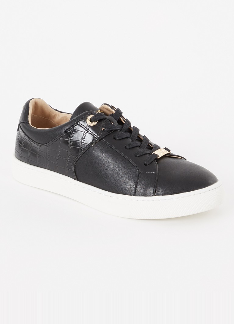 Dune London  Elodic sneaker met crocostructuur