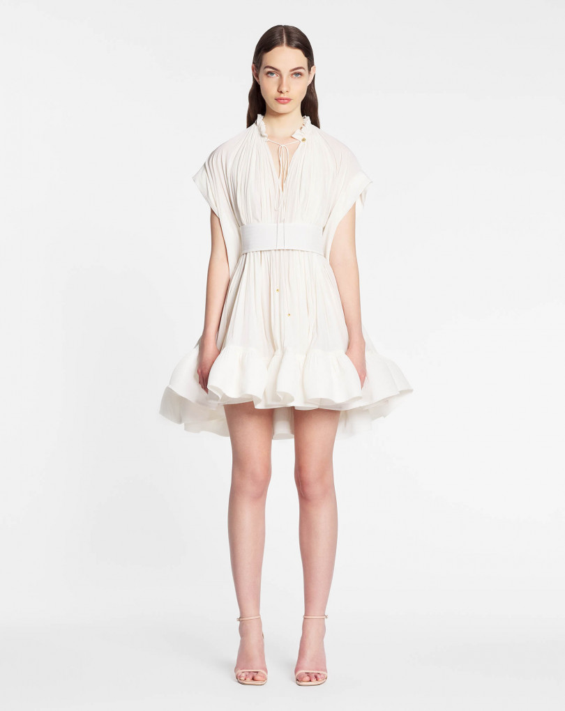 ROBE COURTE EN CHARMEUSE