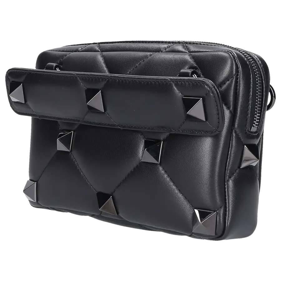 Valentino Garavani - Crossbody ROMAN STUD Nappaleder - schwarz