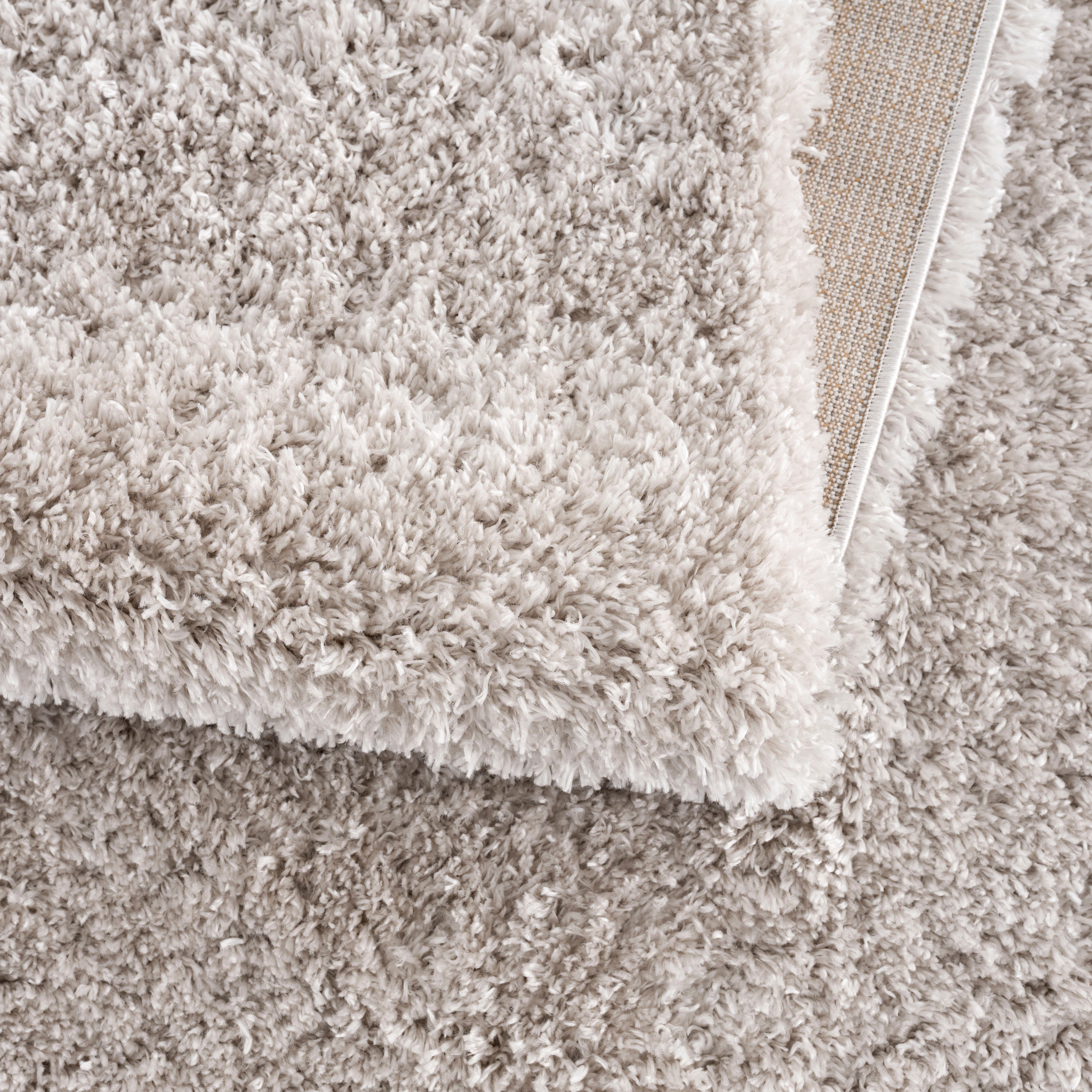 Hochflor-Teppich Porto, Sanat, rechteckig, Höhe: 45 mm, Wohnzimmer, Langflor, Shaggy Teppich