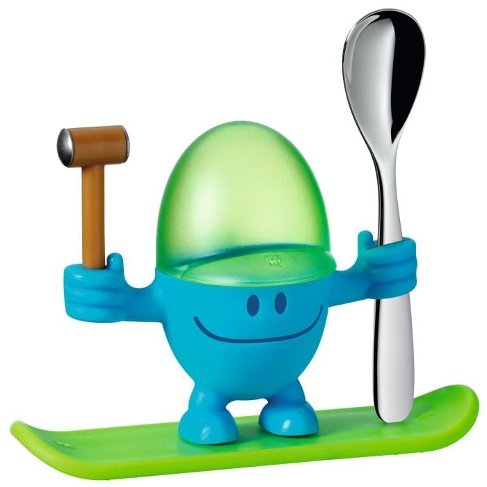 Eierbecher McEgg mit LÖffel, Blau