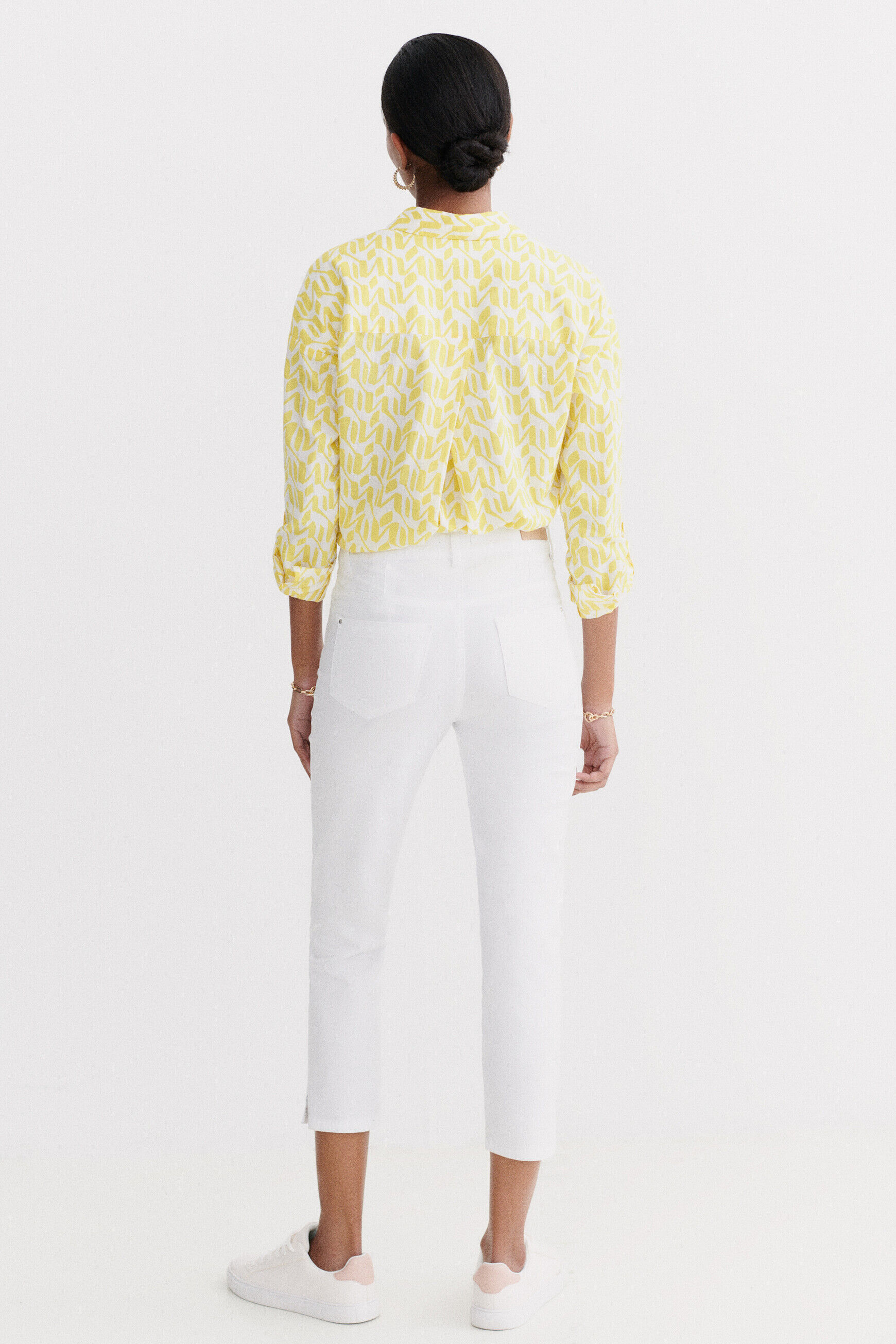 pantacourt mason blanc femme