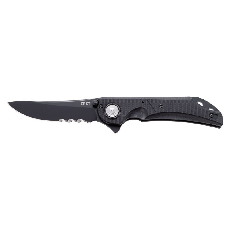 CRKT SEISMIC Black Veff Serrations, Design Flavio Ikoma