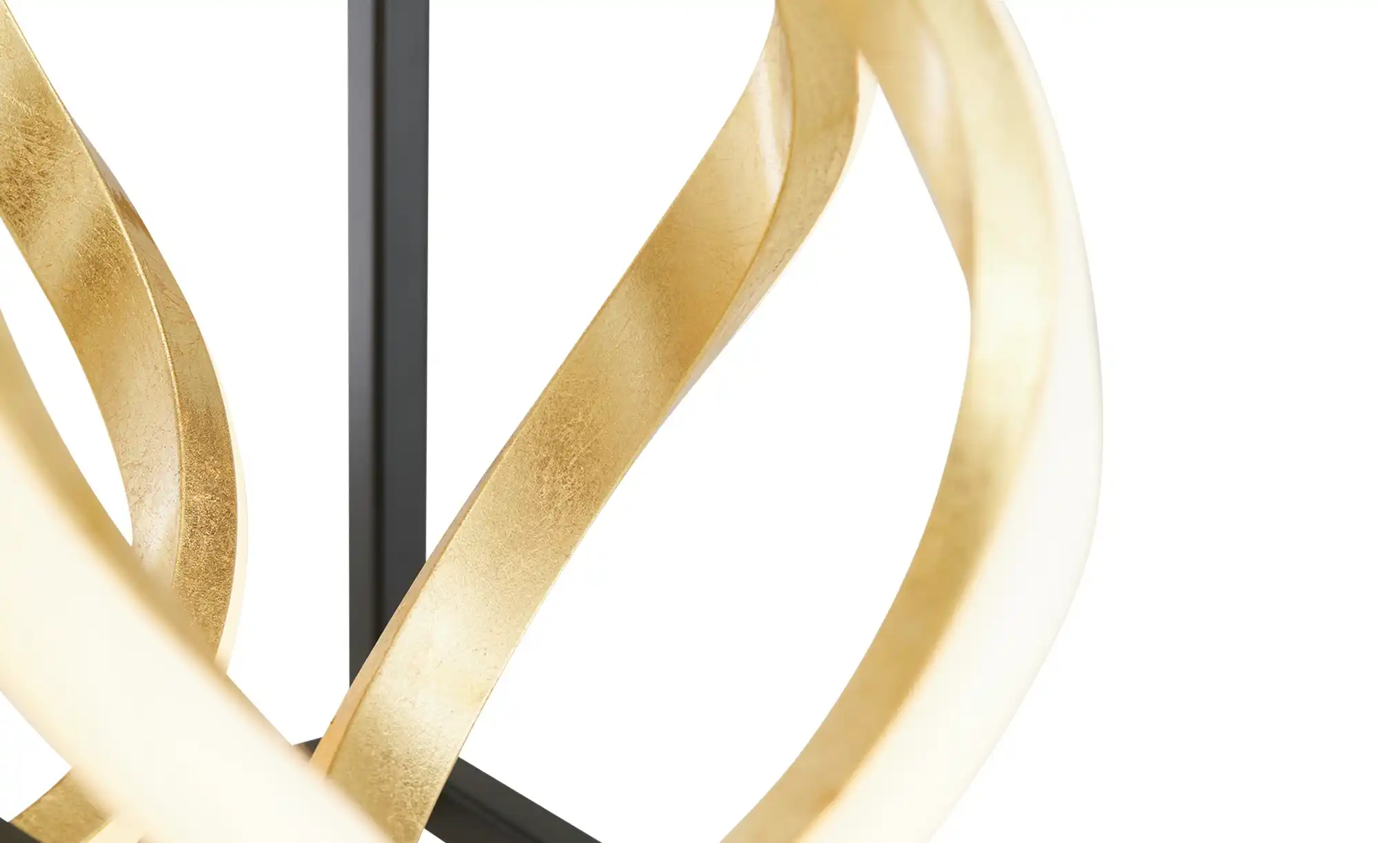 Fischer-Honsel LED-Tischleuchte, schwarz/ Blattgold