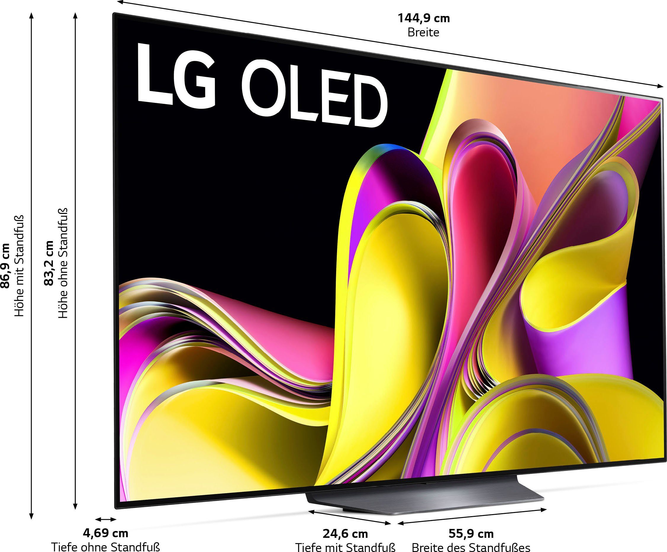 LG OLED65B39LA OLED-Fernseher (165 cm/65 Zoll, 4K Ultra HD, Smart-TV)