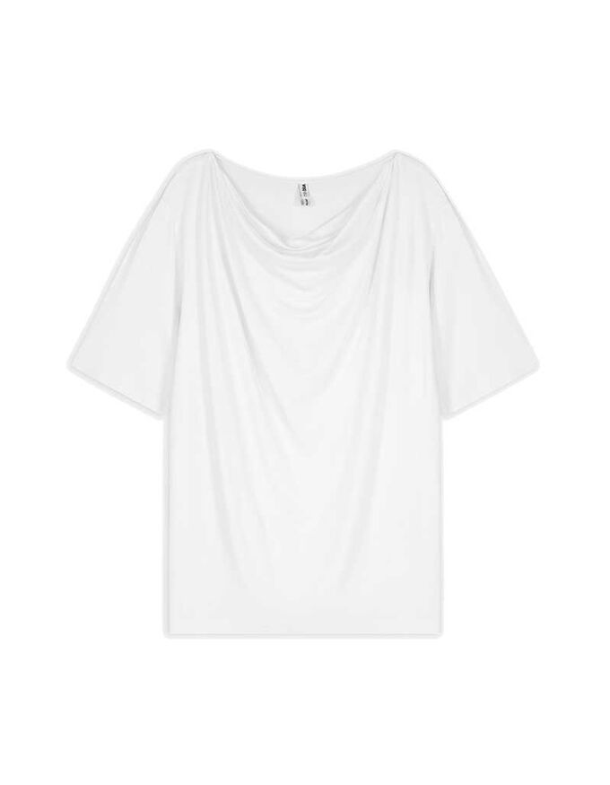 T-Shirt - Wasserfall-Ausschnitt
