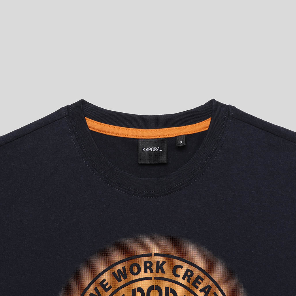 OLDI   T-shirt bleu Garçon 100% coton