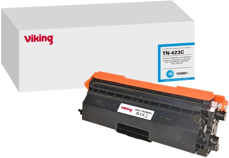 Viking TN-423C Kompatibel Brother Tonerkartusche Cyan