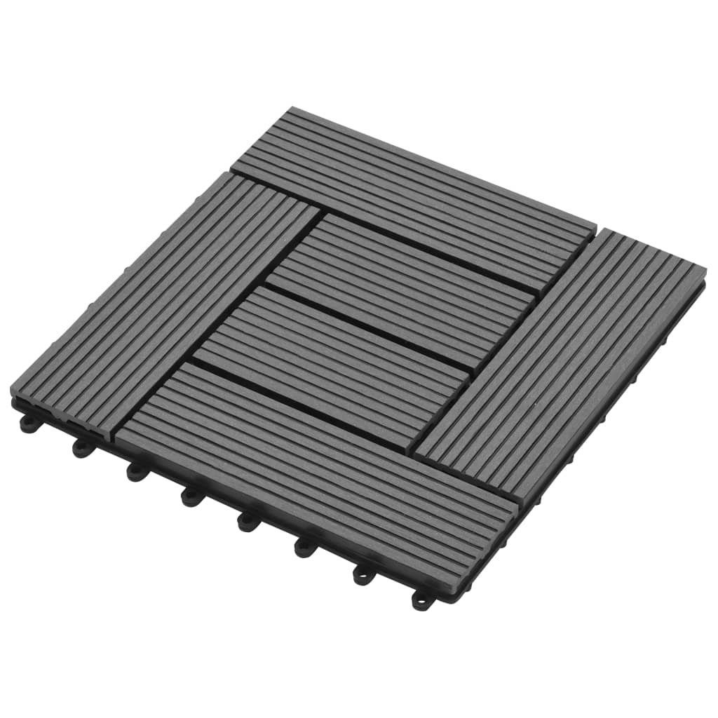 Tapferer Ping Terrassendielen Terrassenfliesen 11 Stk. 30 x 30 cm WPC 1 qm, (1-St)