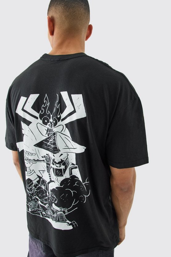 Oversize T-Shirt mit lizenziertem Samuri Jack Print