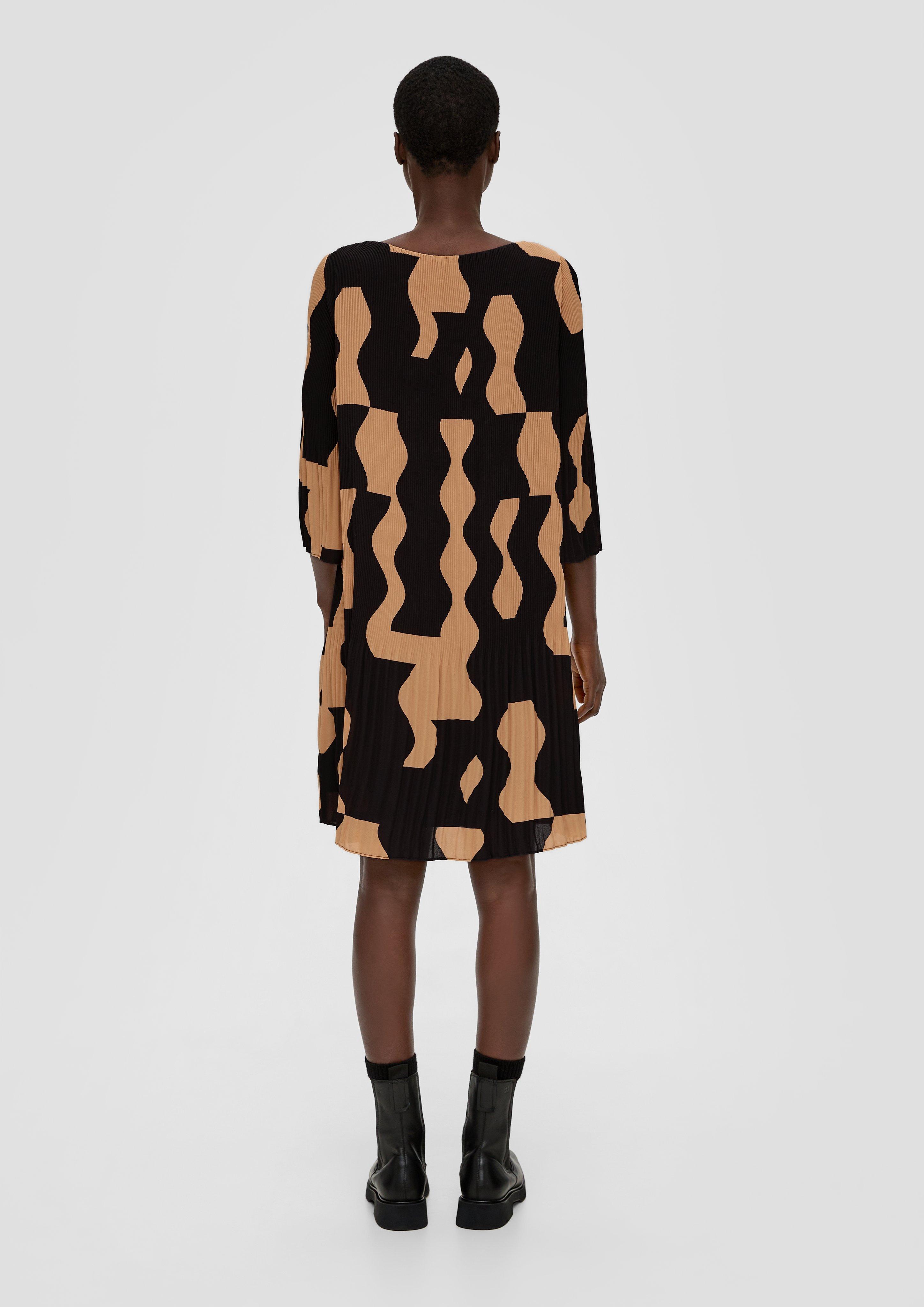 Minikleid mit Plisseefalten  2137961-99A4