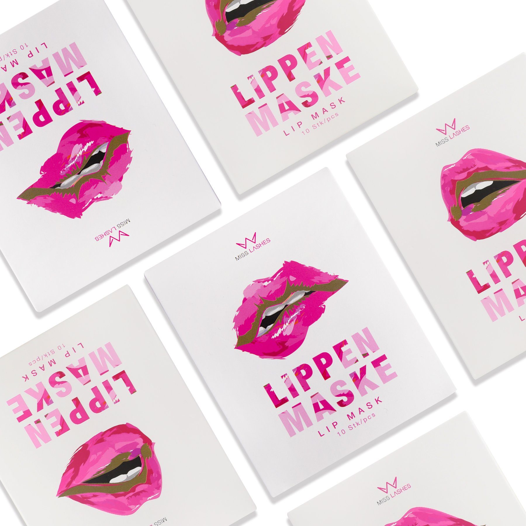 Miss Lashes Lippenmaske Miss Lashes Lippenmaske 10 Stück, 1-tlg.