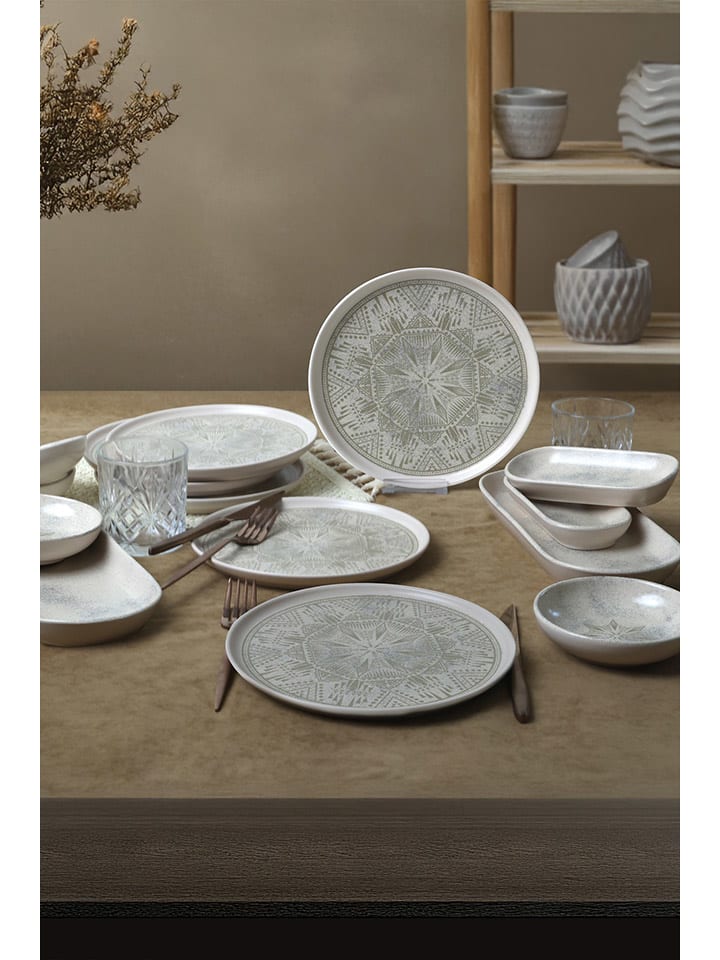 Hermia 14tlg. Frühstücks-Set in Taupe in Grau/ Hellbraun günstig kaufen onesize
