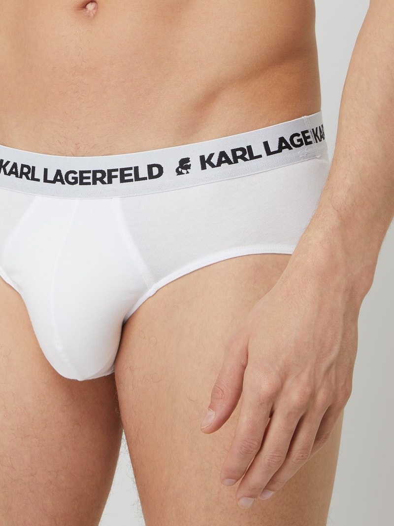 Slip mit Stretch-Anteil im 3er-Pack in dunkelgrau