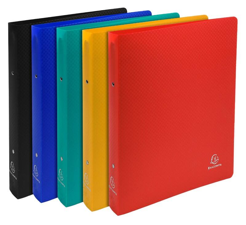 Exacompta 54280E Ringbuch 2 Ringe Polypropylen A4 Maxi Farbig sortiert 20 Stück
