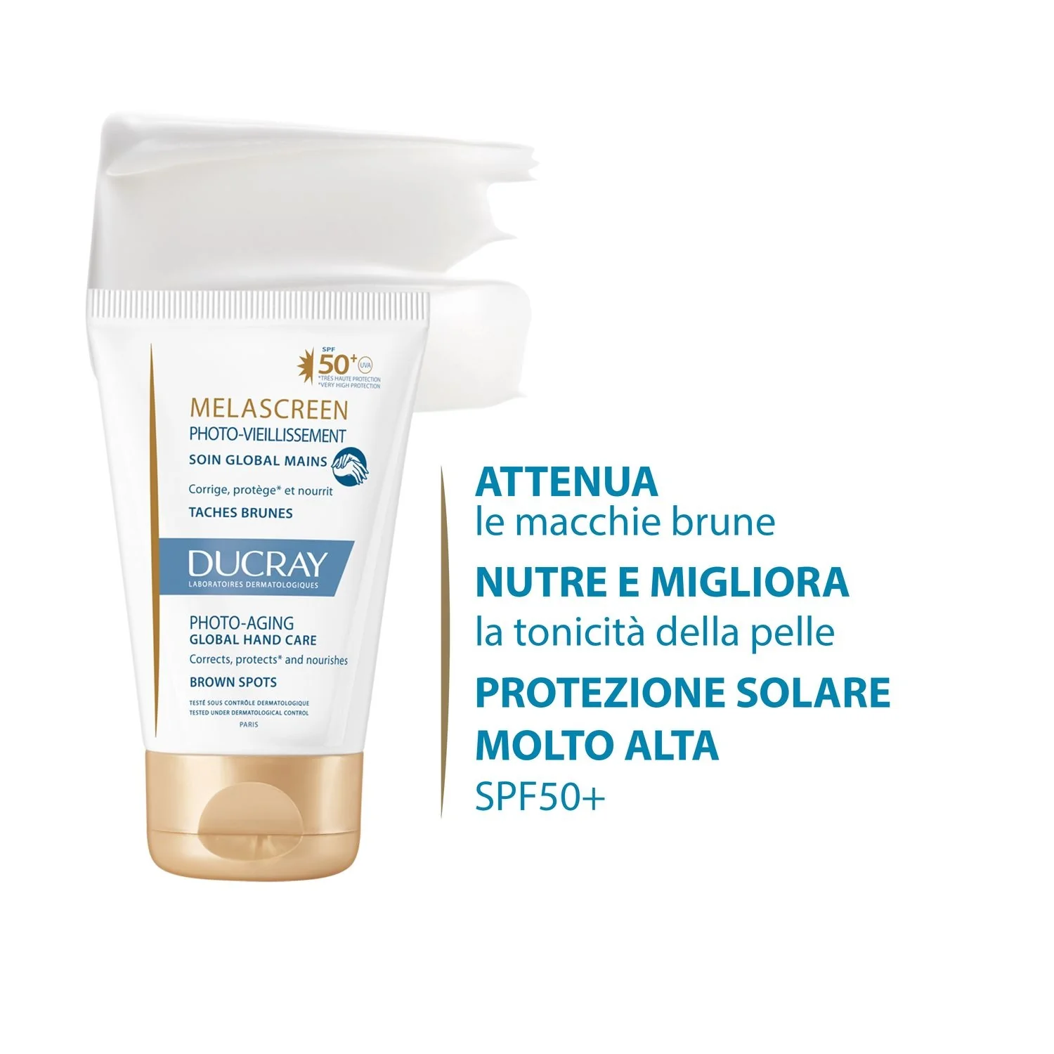 Tratament global pentru mâini Melascreen Photo-aging SPF50+ - Tratamente anti-îmbătrânire și anti-pete pentru mâini