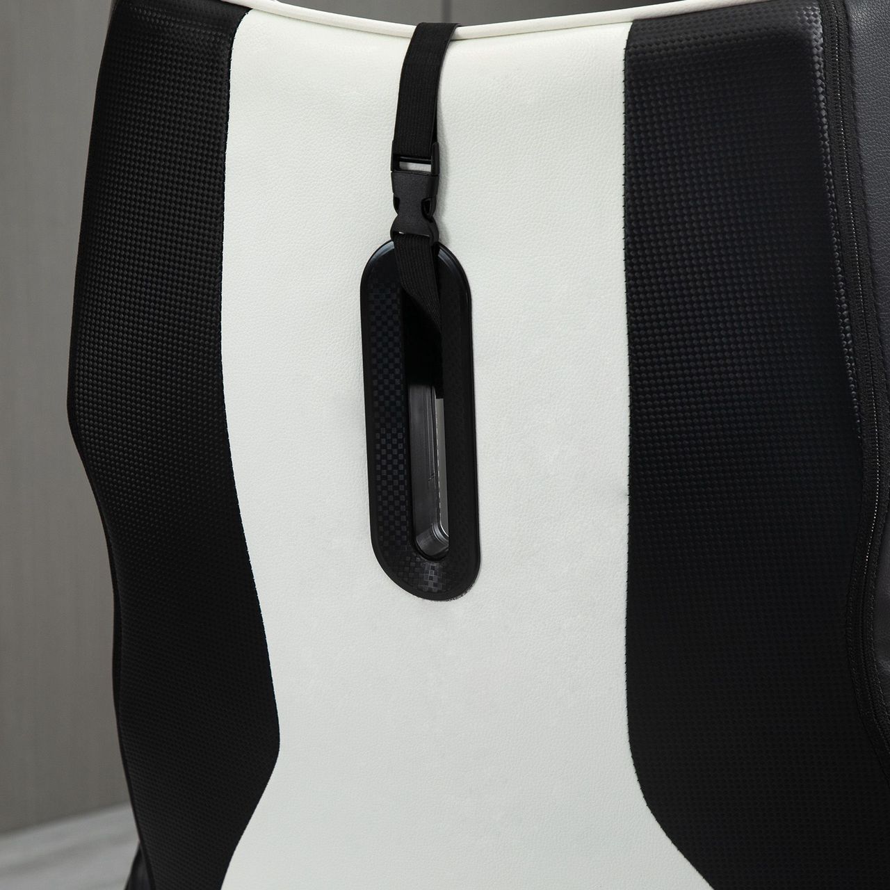 Vinsetto Gaming Stuhl ergonomischer Computerstuhl Stahl Schwarz Weiß 67 x 75 x 106-112 cm