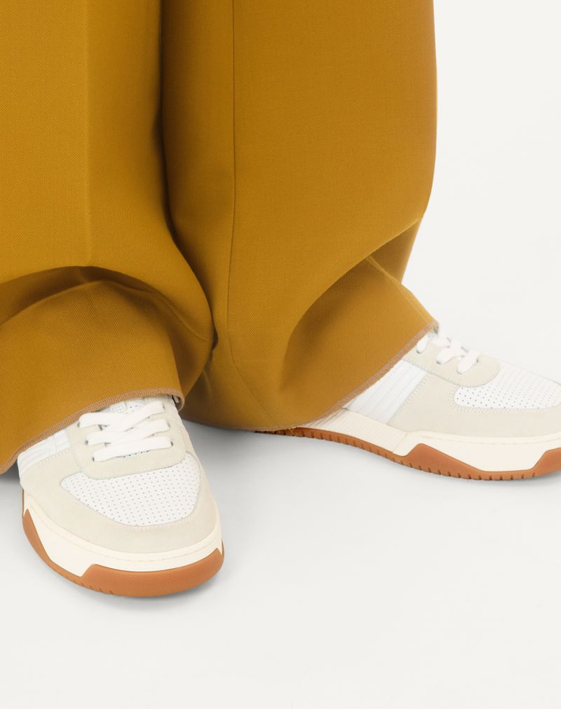 Baskets Sparry en cuir Crust et Nappa