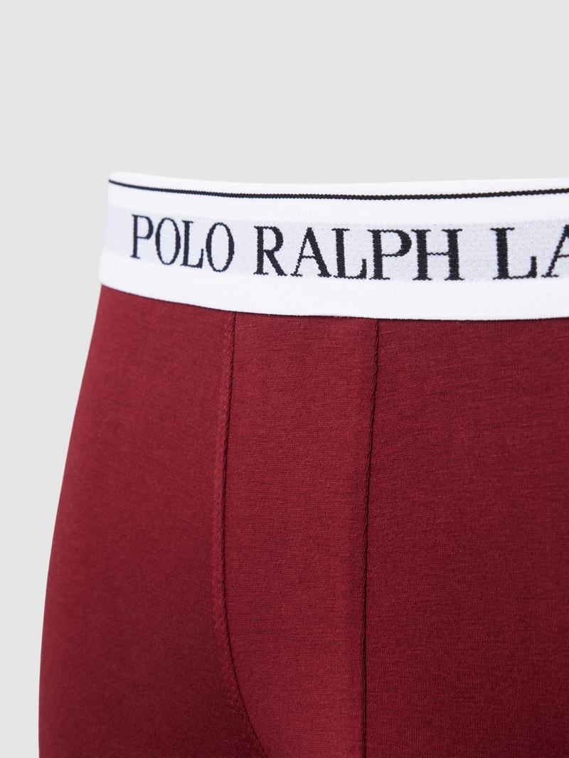 Boxershorts mit elastischem Logo-Bund im 3er-Pack in bordeaux rot