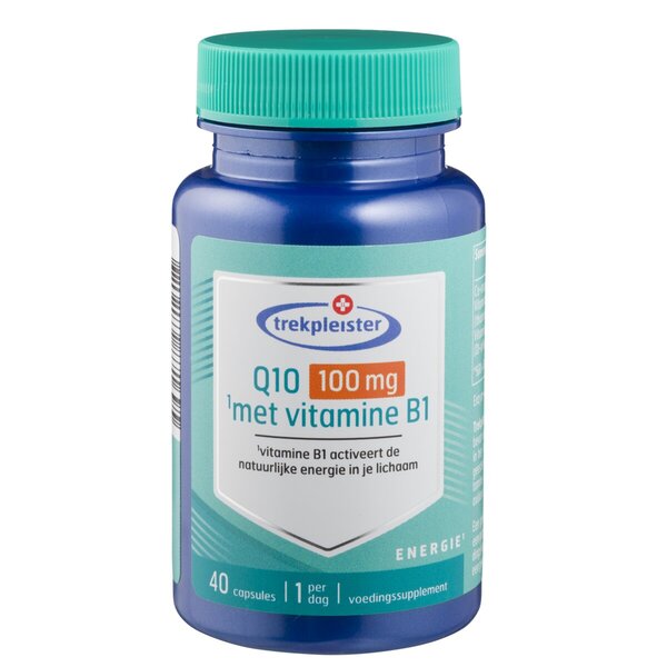 Trekpleister Q10 100 mg with Vitamin B1 Capsules 40 pieces