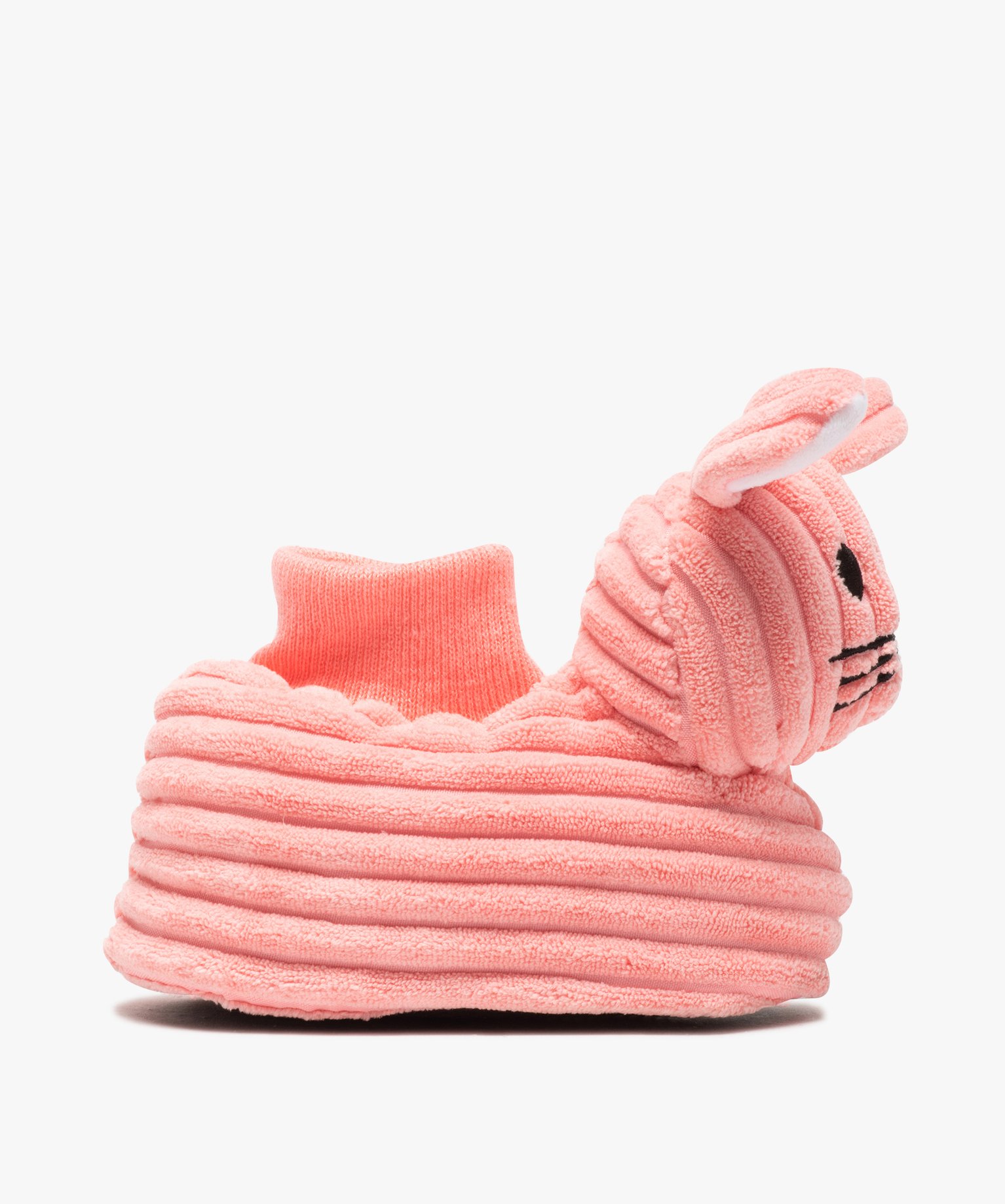 Chaussons fille 3D en forme de doudou lapin rose | GEMO