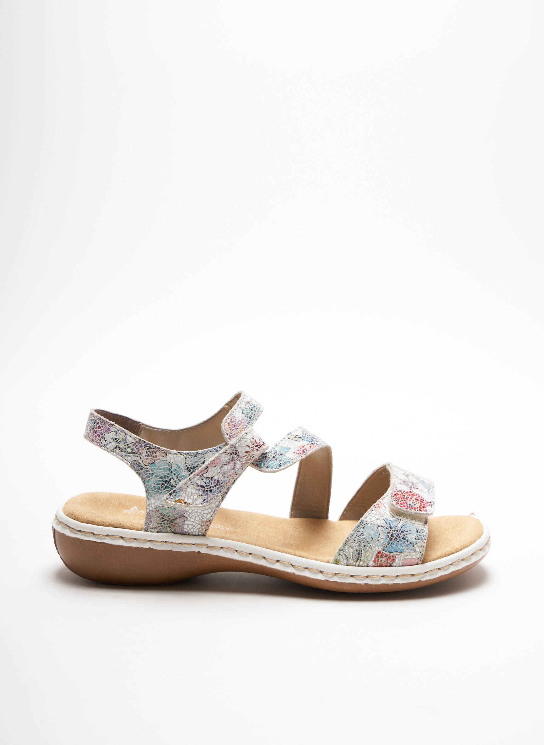 Rieker Sandales Nu Pieds Femme couleur blanc
