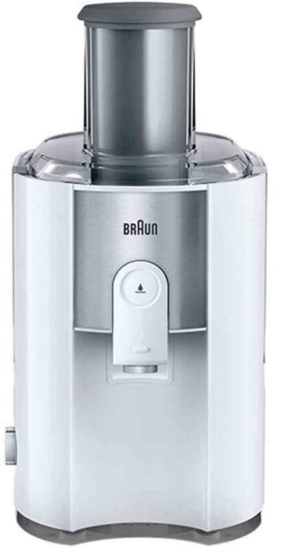Braun Identitätssammlung Spin Juicer 900 W Rostfreier Stahl, Weiß