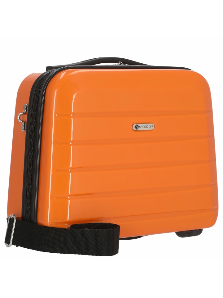 Check.In London 2.0 - Beauty Case 33 cm (carbon schwarz) in orange günstig kaufen onesize
