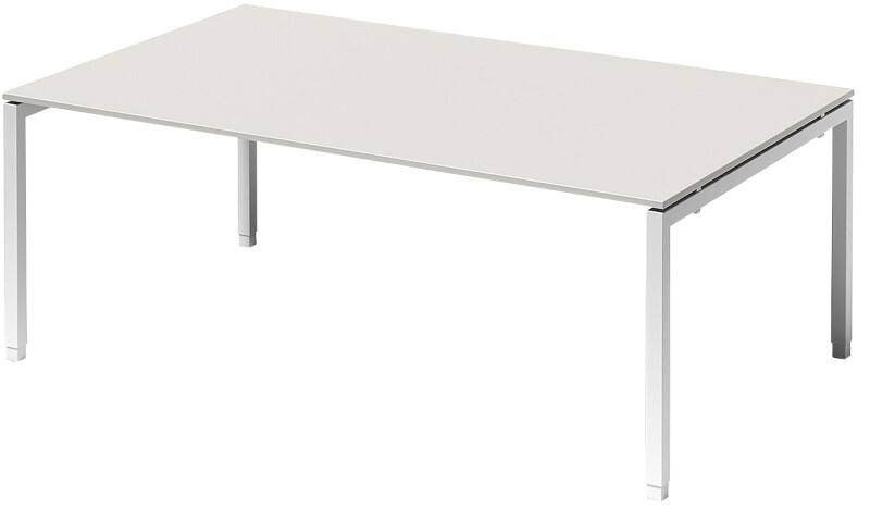 Bisley Konferenztisch Cito Grau, Weiß 2.000 x 1.200 x 850 mm