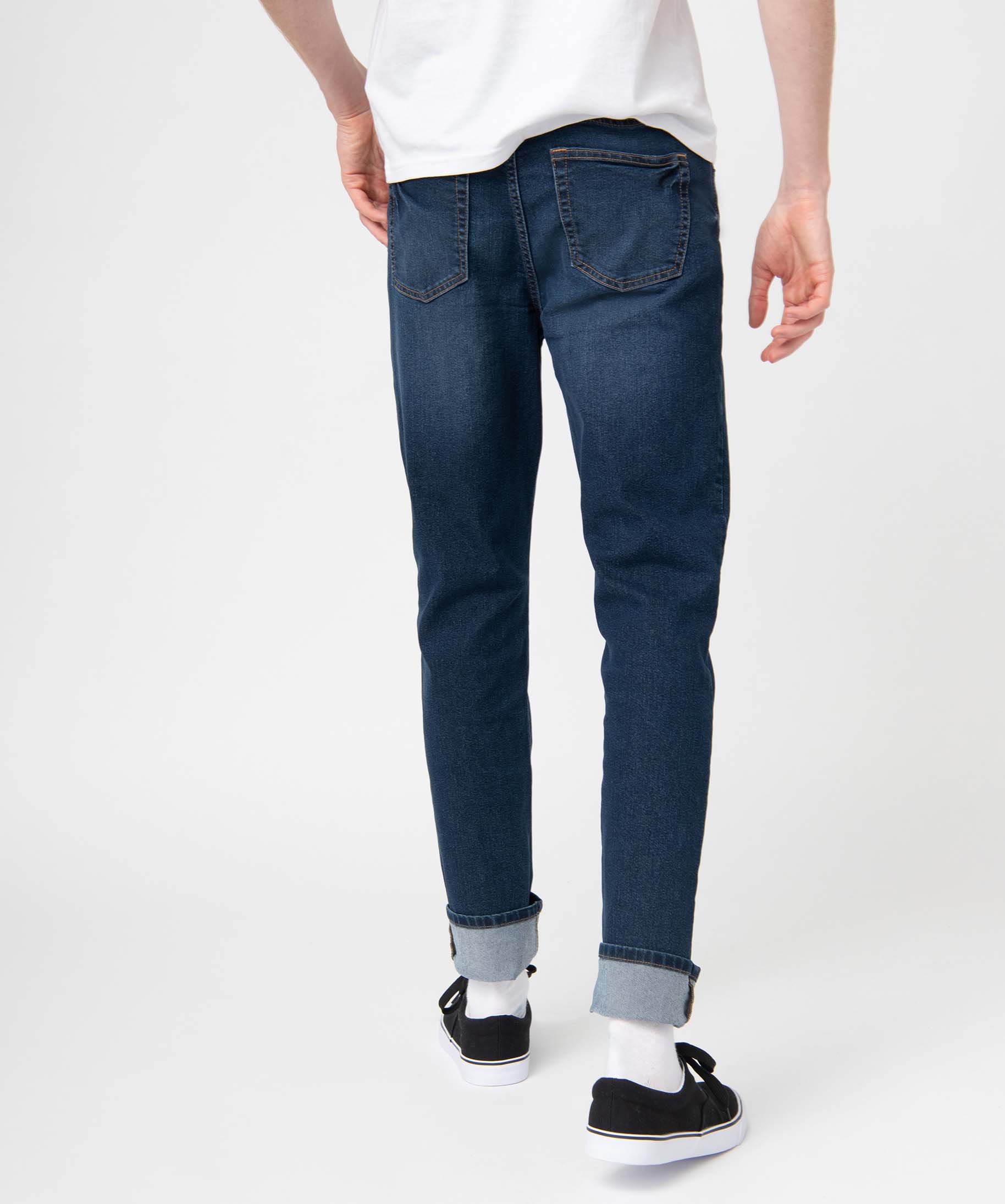 Jean homme coupe slim stretch délavé stone | GEMO