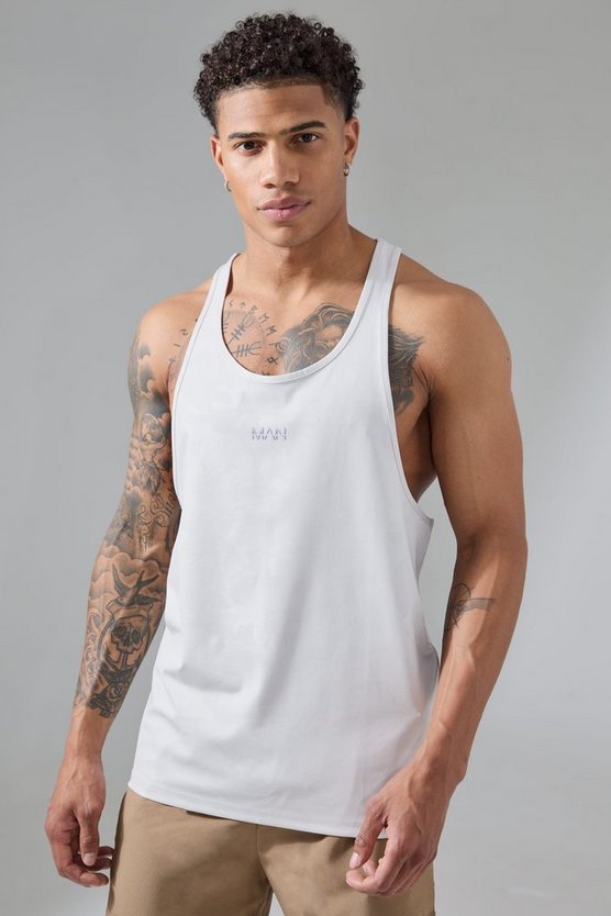 Man Active Camouflage Performance Tanktop