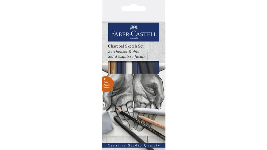 FABER-CASTELL  Zeichenset Kohle