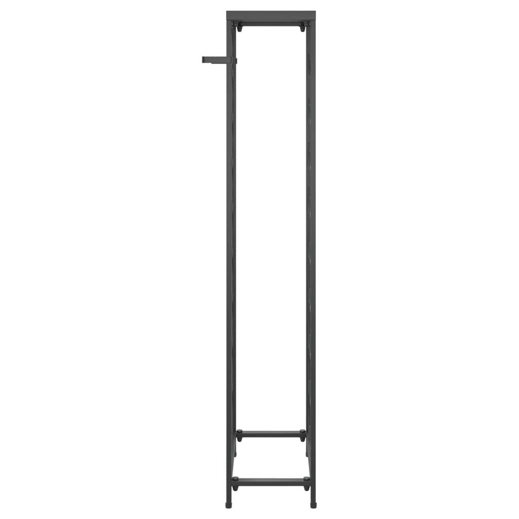 vidaXL Weinregal Weinregal für 27 Flaschen Schwarz 34x18x100 cm Schmiedeeisen