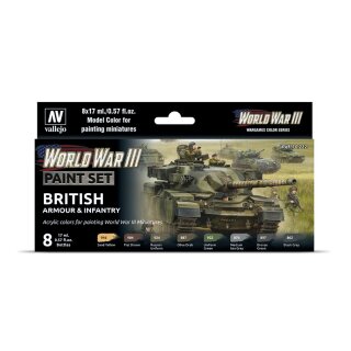 Vallejo Model Color: WWIII British Armour & Infantry (8)