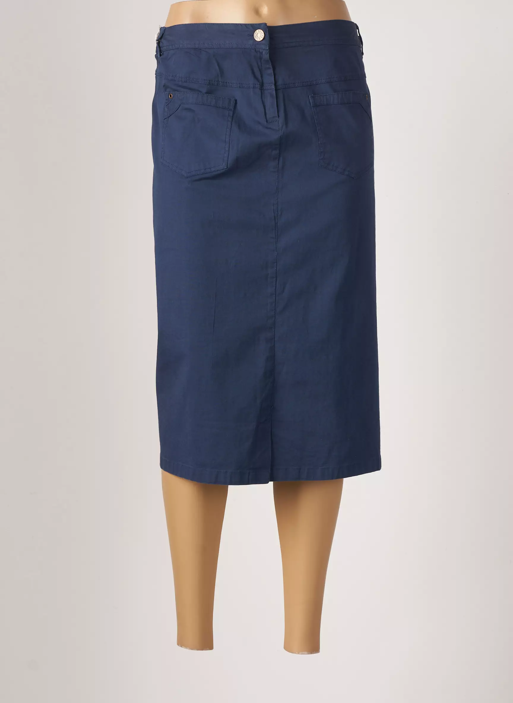 Agathe   Louise Jupes Mi Longues Femme couleur bleu