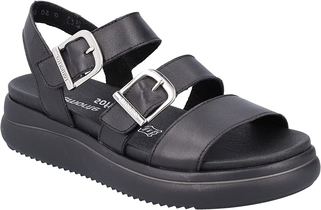 REMONTE Klassische Sandalen schwarz Lugano