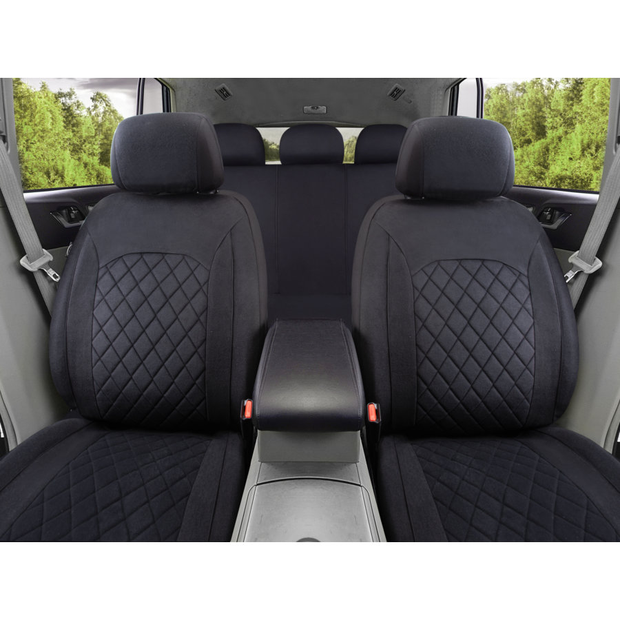 NORAUTO Sitzbezug-Komplettset 11-teilig für PKW´s, Design CERES, schwarz - ATU