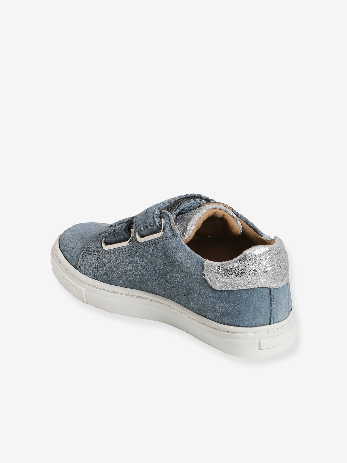 Baskets scratchées cuir fille collection maternelle bronze