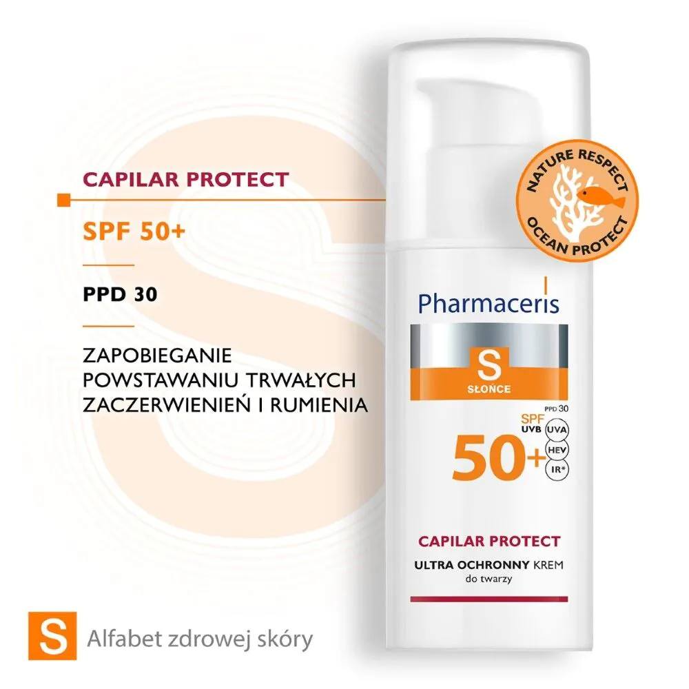 Pharmaceris S Beskyttende Creme til Kapillær Hud og Rosacea SPF50+