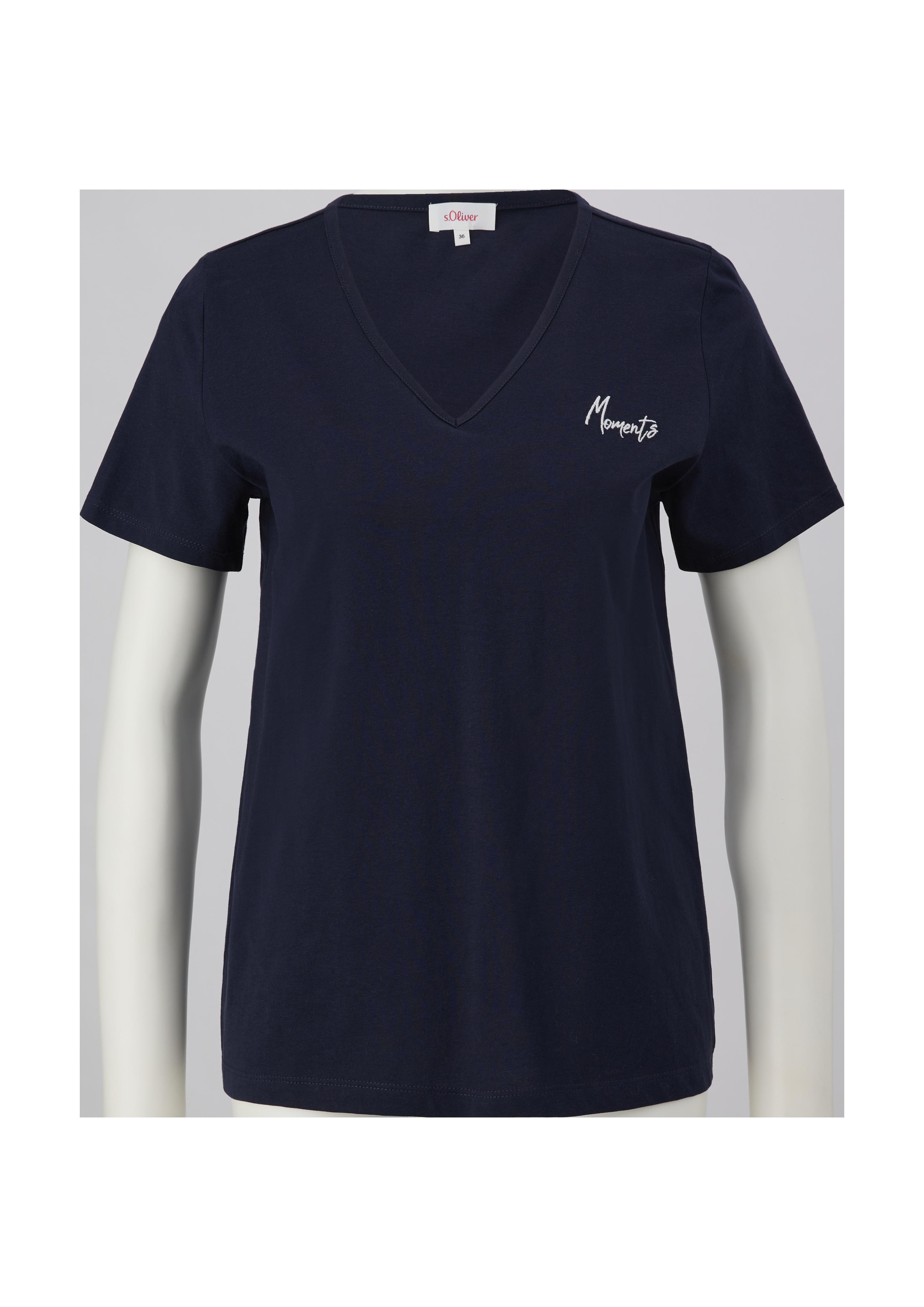 Baumwoll-Shirt mit Stick-Detail  2139404-59D2