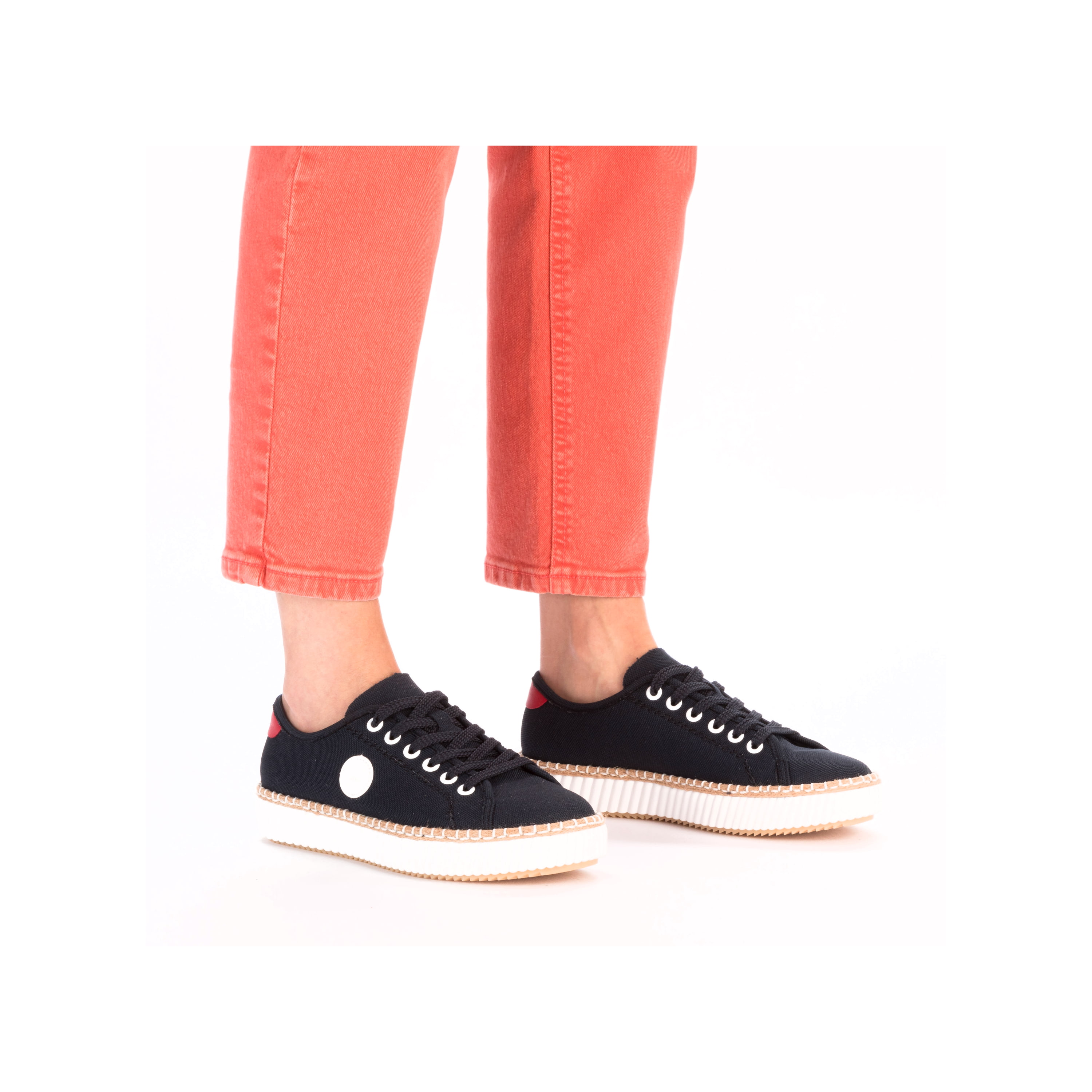 Rieker Damen Sneaker Low stahlblau