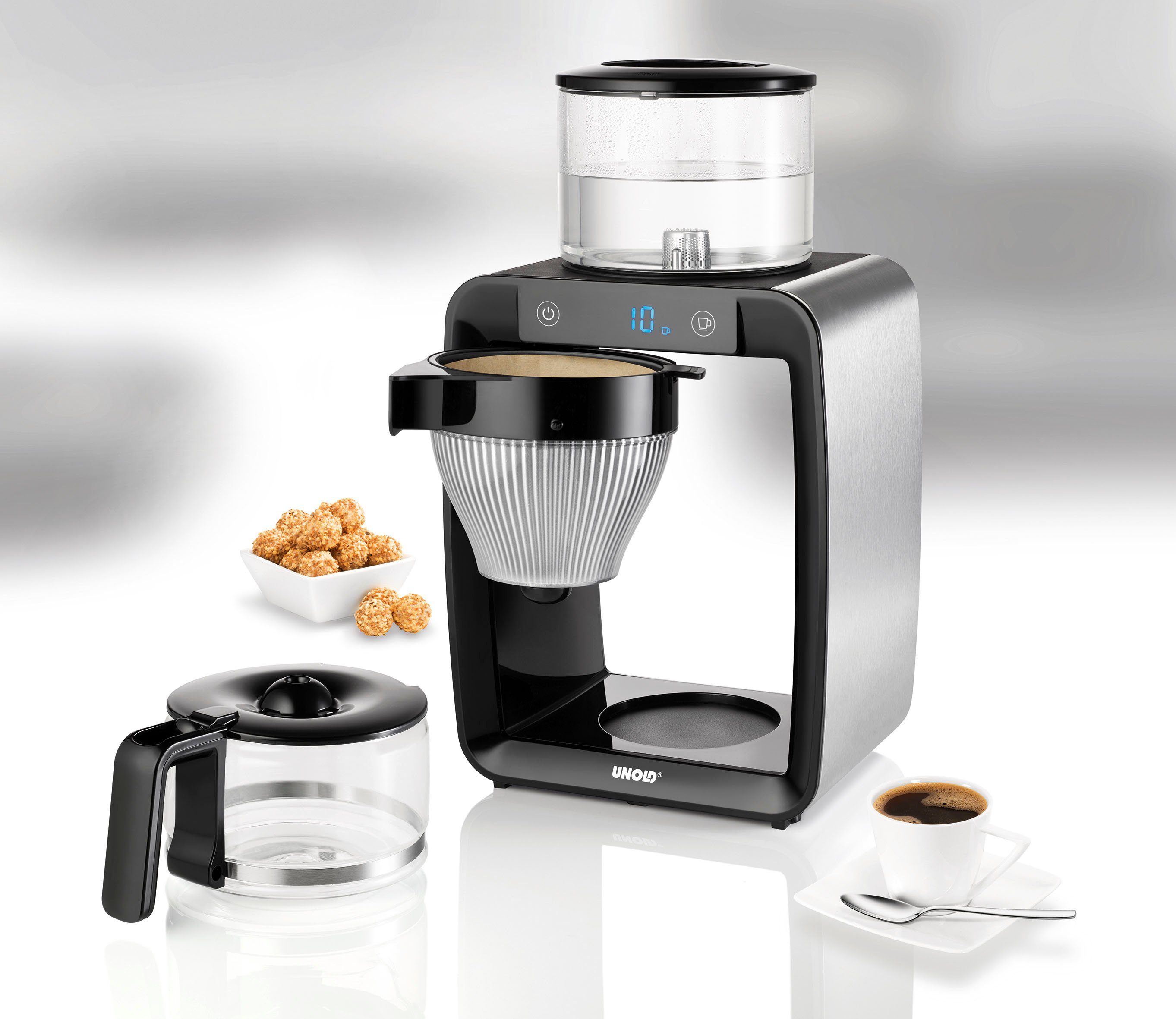 Unold Filterkaffeemaschine KAFFEEAUTOMAT Aroma Star 28435, 1,25l Kaffeekanne, Papierfilter 1x4