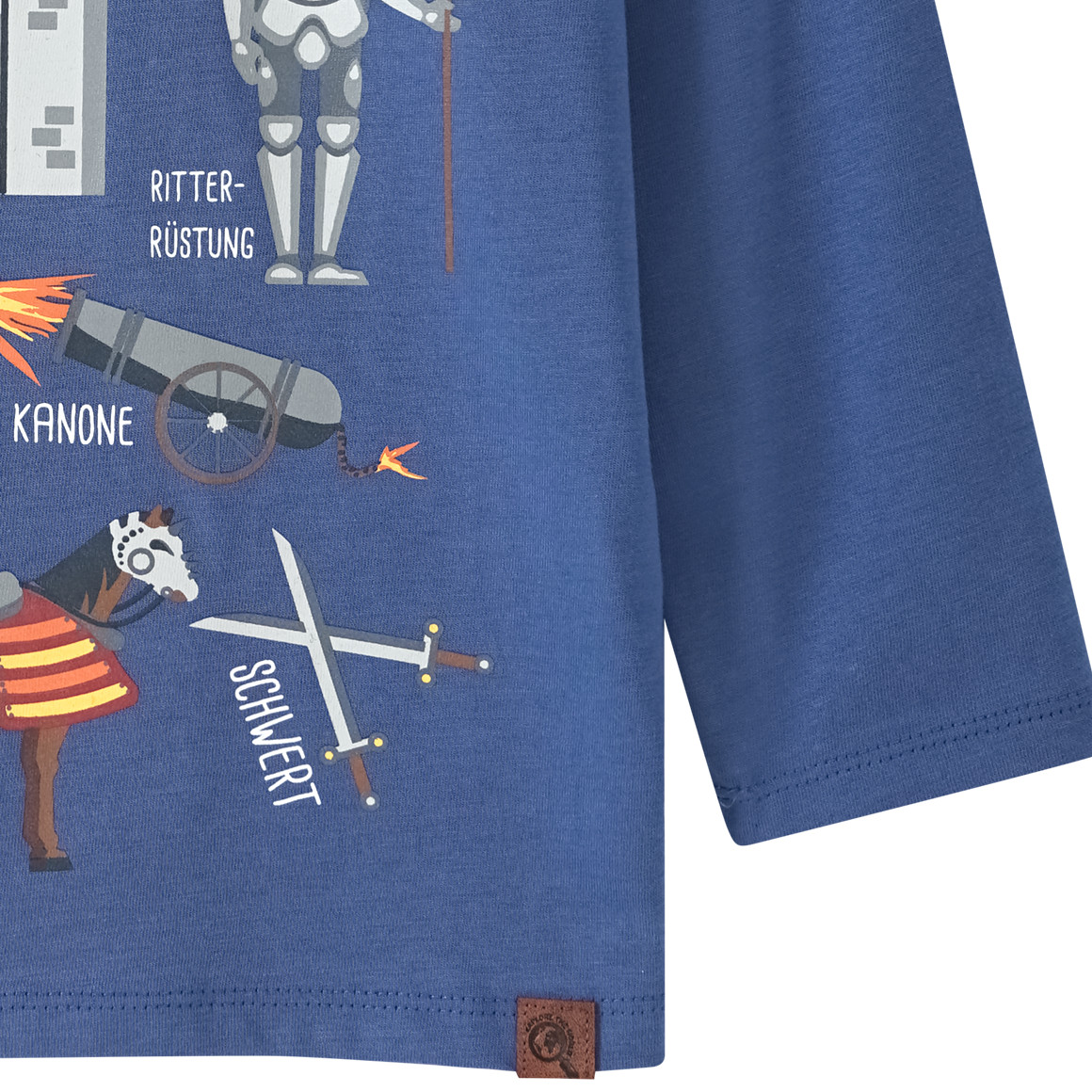 Kinder Langarmshirt mit Ritter-Motiv