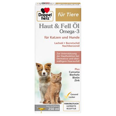 Doppelherz Haut & Fell Öl für Katzen und Hunde