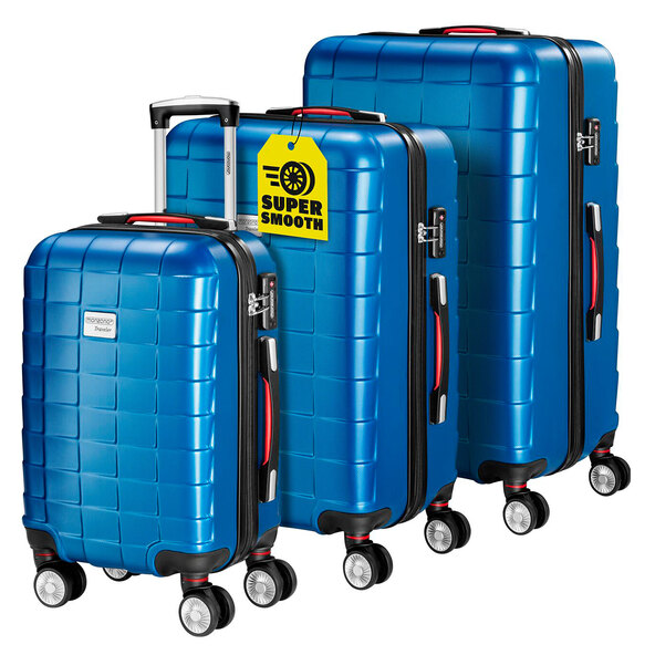 Hartschalenkoffer-Set Exopack, 3-tlg., blau