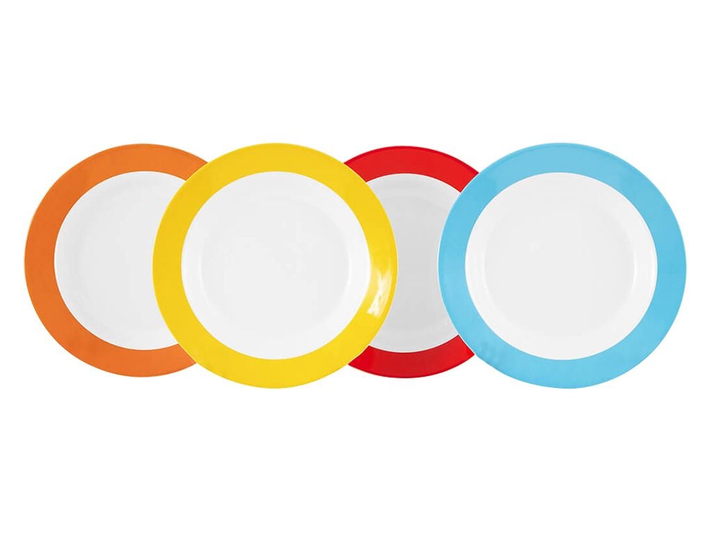 Gimex Colour Line Set von 4 tiefen Tellern