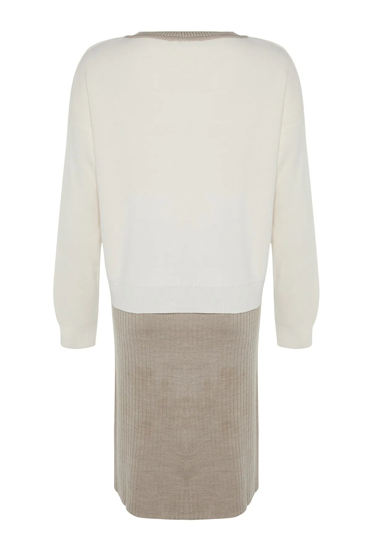 Trendyol Collection  Stone Wide Fit Strickoberteil und -unterteil-Set TWOAW24AU00011